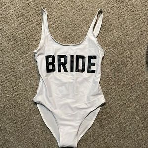 Bride bathing suit